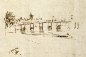 Puente viejo de Battersea, c.1890 de Walter Greaves